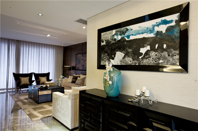 重庆装修公司，东南亚客厅案列