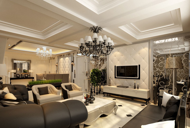 大学城装修公司推荐：浪漫、优雅的平民欧式装修